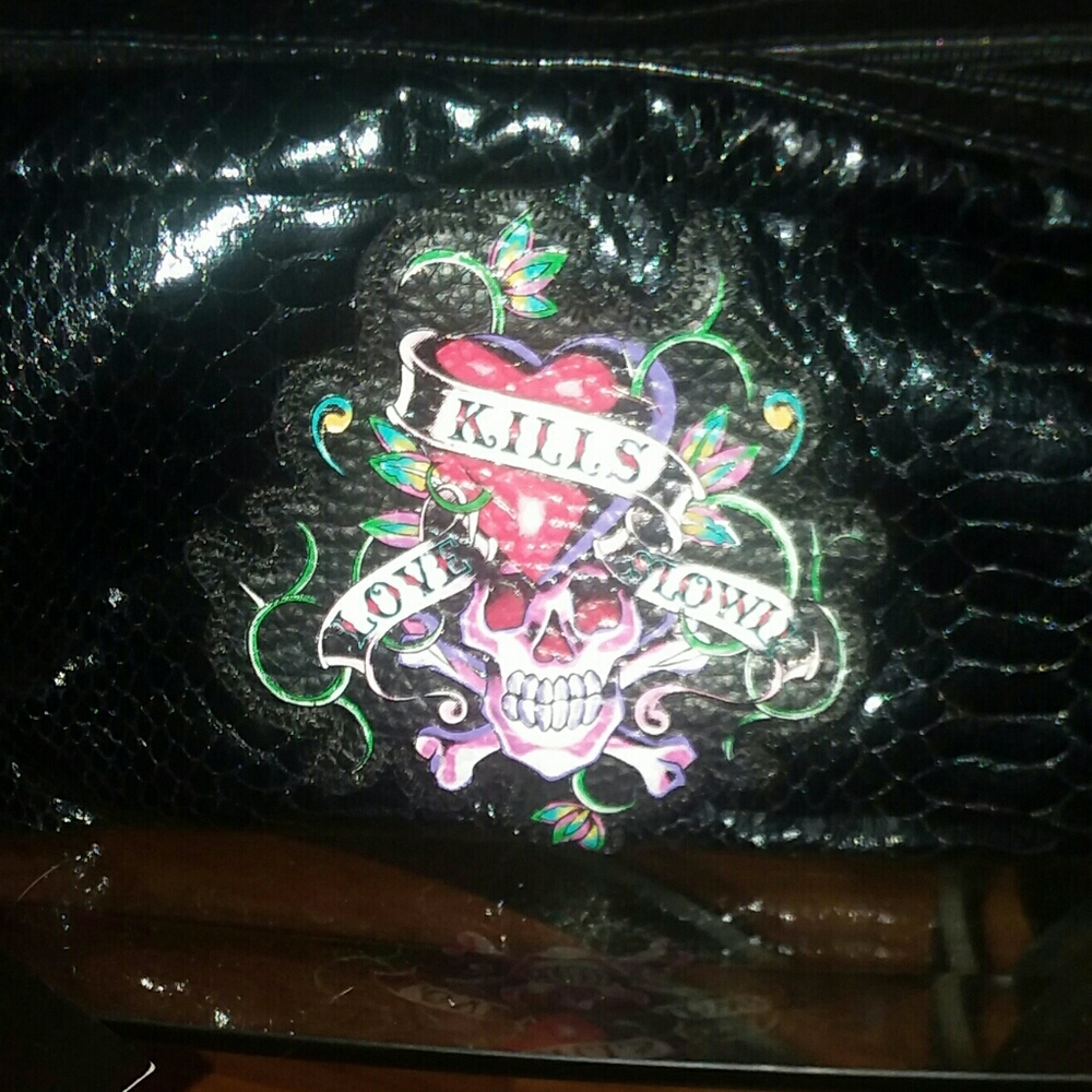 ed hardy makeup bag